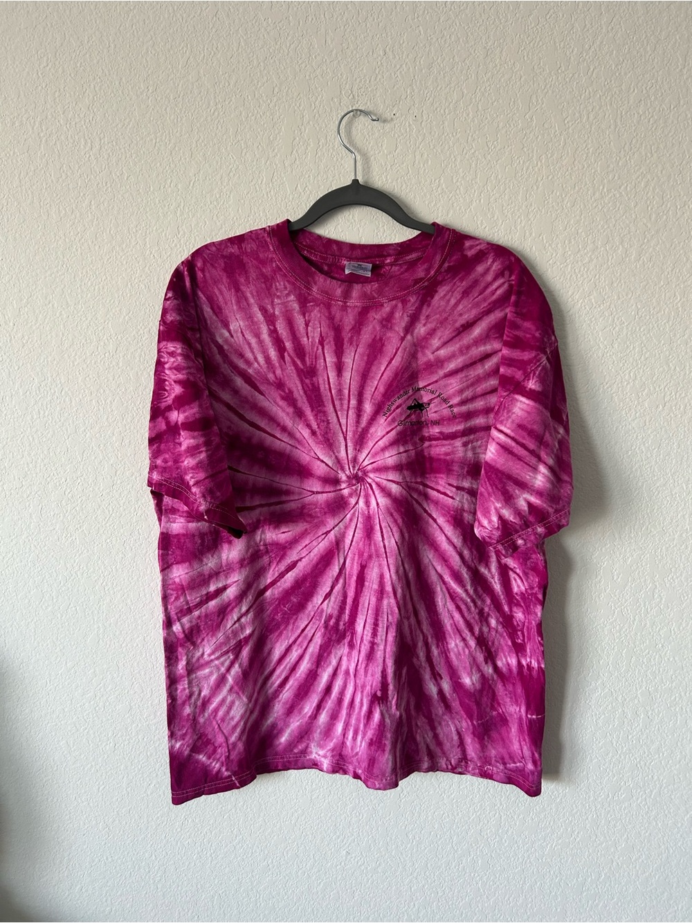 Vintage 90s Anvil Tie Dye Nighswander Memorial Road Race Tee XL